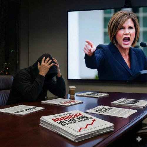 FBI agents confusedly pointing at a blank whiteboard labeled Antifa Org Chart