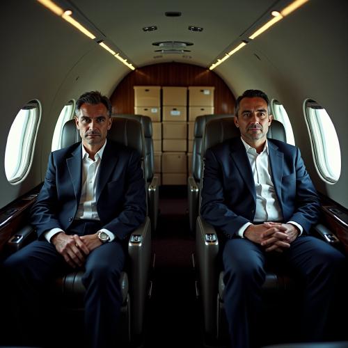 Silicon Valley CEOs with crates of virtual reality headsets on their private jets
