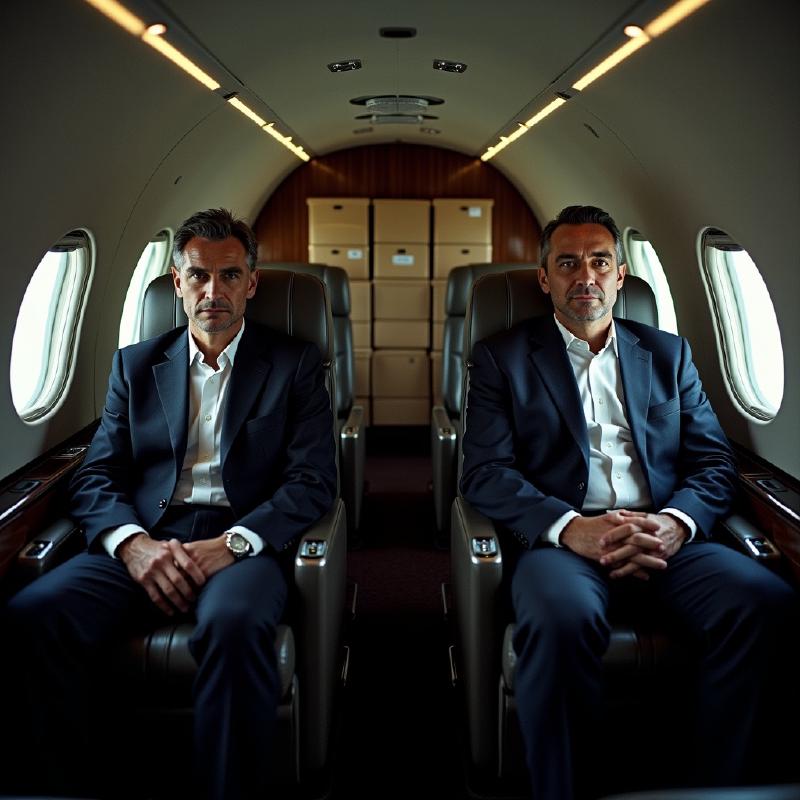 Silicon Valley CEOs with crates of virtual reality headsets on their private jets
