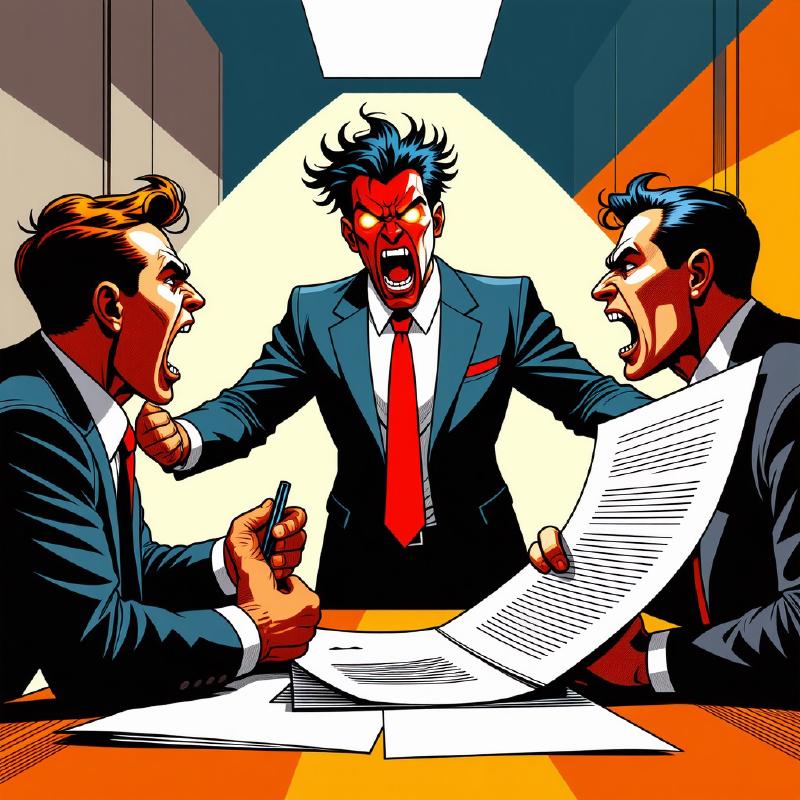 Tech executives in a heated debate about the cost of politeness